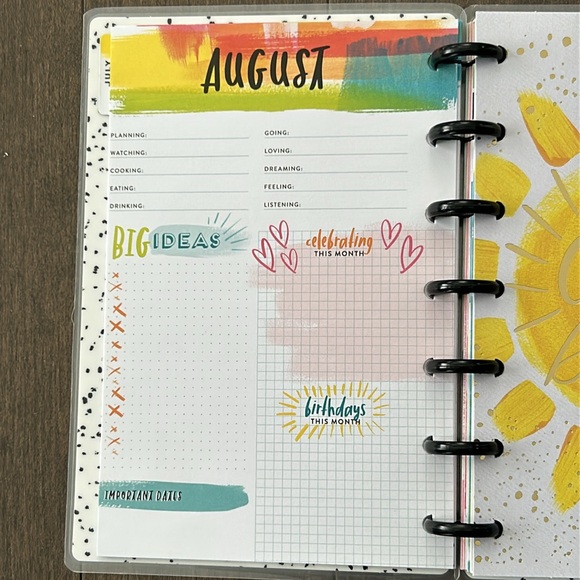 HAPPY PLANNER Choose to Shine Mini Planner, Journal, Office Stationery Book - Picture 6 of 15